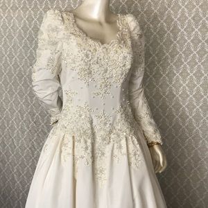 Cream  Bridal Dress By Bonny Size14